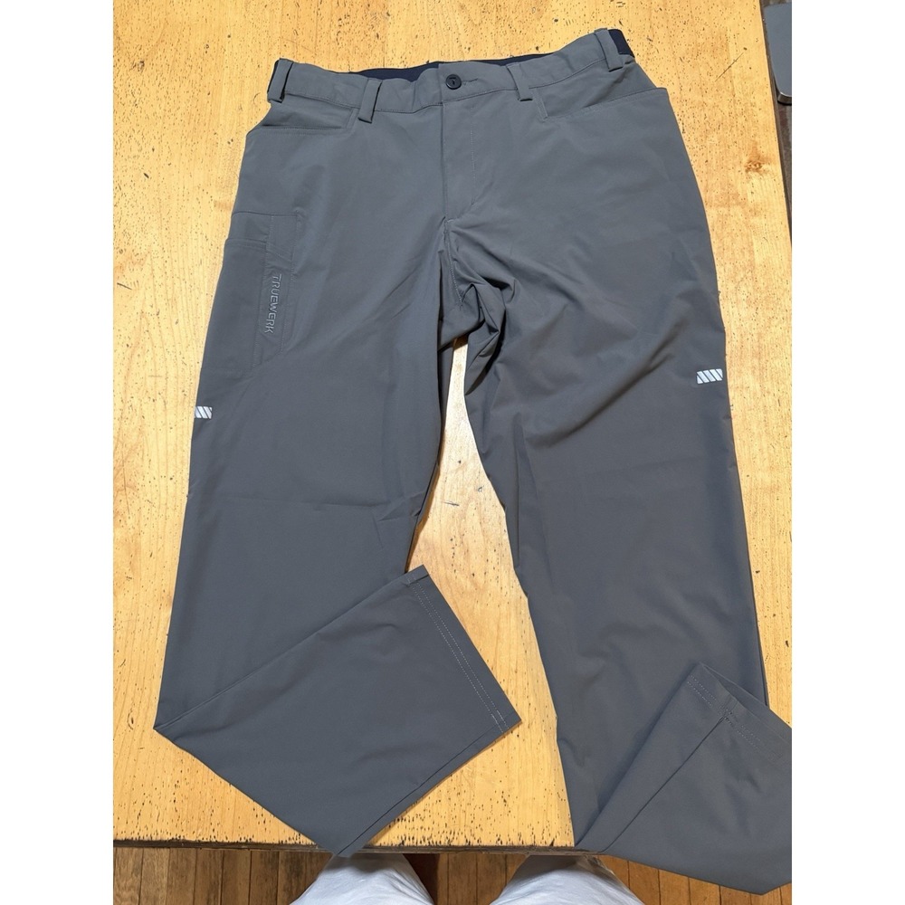 Truewerk Cloud Pants Mens Large Gray Workwear Utility Outdoor Performance Hiking
